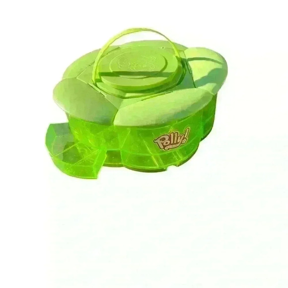 Polly Pocket Green Flower Storage Container With 11 Bins For Clothes Accessories - Picture 5 of 8
